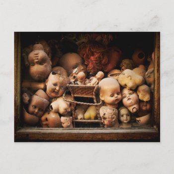 Creepy  Decapitated Doll Heads Postcard by HTMimages at Zazzle