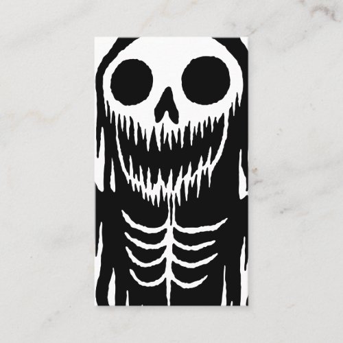 Creepy Demon Skull  Business Card