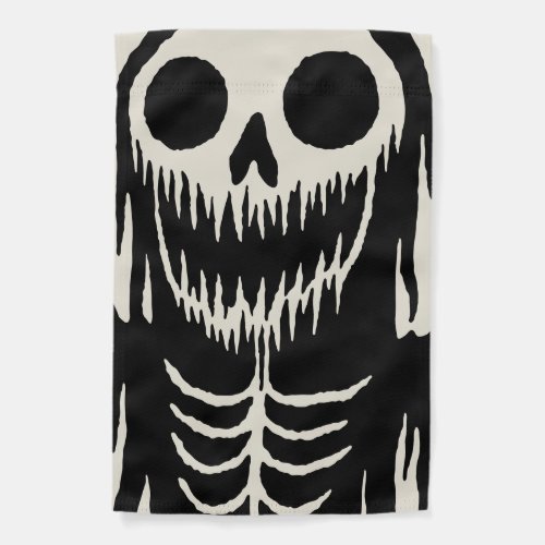 Creepy Demon Skull  Garden Flag