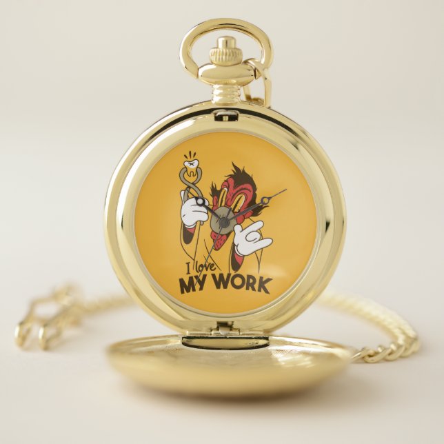 Creepy Dentist Pocket Watch (Inside)