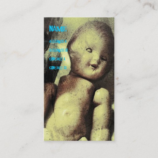 Creepy Doll Business Card