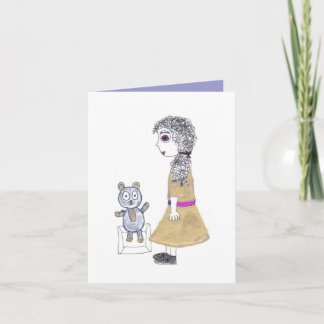 creepy doll card
