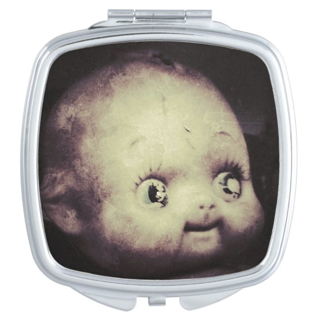 Creepy Doll Compact Mirror (Front)