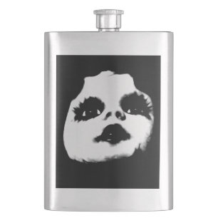 Creepy Doll Face COOL Flask
