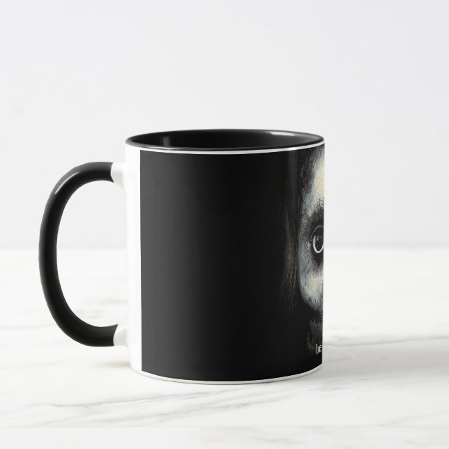 Creepy Doll Haunted Halloween Horror Mug (Left)