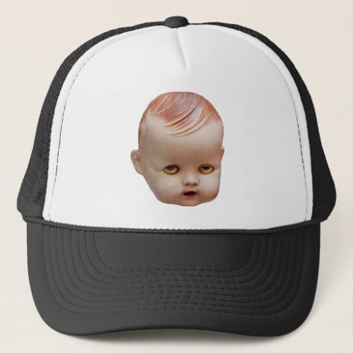 Creepy Dolls Head Trucker Hat