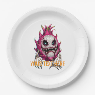 Creepy Dragon Fruit Paper Plates