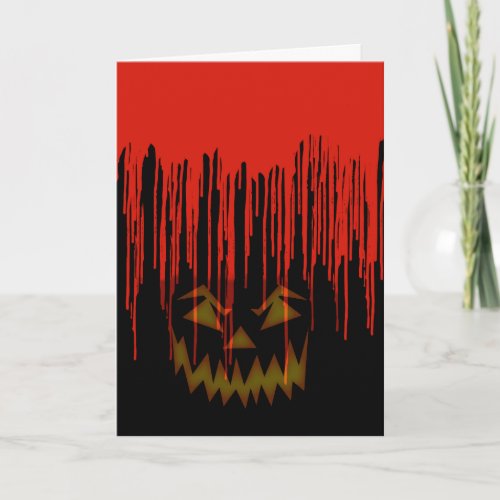 Creepy Dripping Blood Halloween Invitation