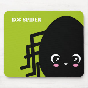 Creepy Egg Spider Halloween Add Your Name Mouse Pad