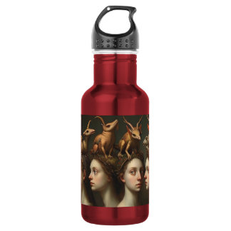 Creepy eloquence gothic creatures stainless steel water bottle