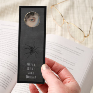 Creepy Eye & Spider Horror Book Club Bookmarks