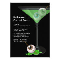 Creepy Eyeball Cocktail Halloween Party Invitation