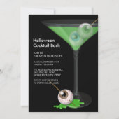 Creepy Eyeball Cocktail Halloween Party Invitation | Zazzle