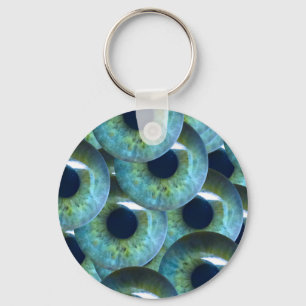 creepy eyeballs keychain