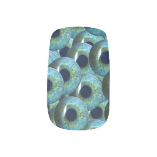 creepy eyeballs nail wraps decals stickers