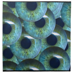 creepy eyeballs napkin