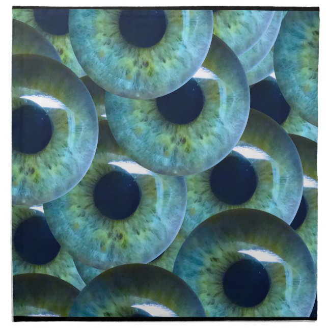 creepy eyeballs napkin (Front)