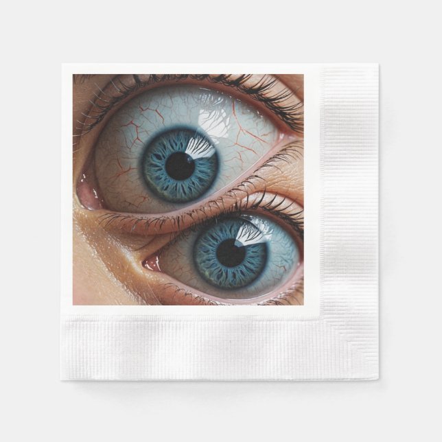 Creepy eyeballs  napkins (Front)