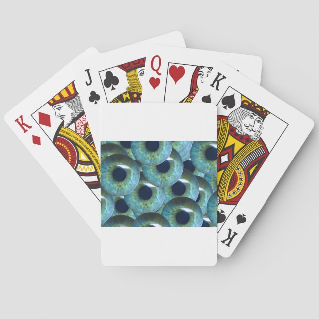 creepy eyeballs poker cards (Back)