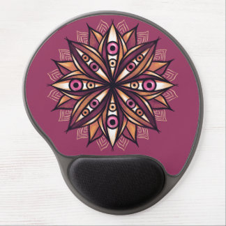 Creepy Eyes Psychedelic Flower Trippy Art Gel Mouse Pad