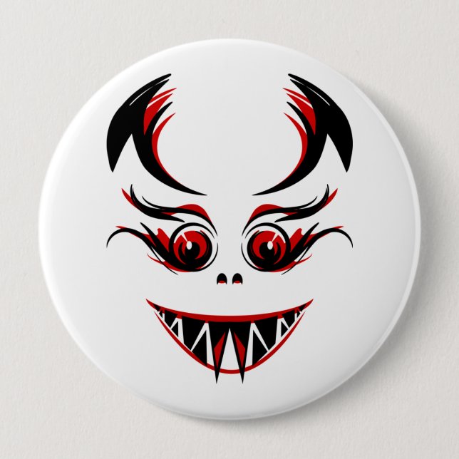 Creepy Face Button (Front)