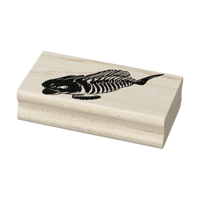 Creepy Fish Rubber Stamp (Stamp)