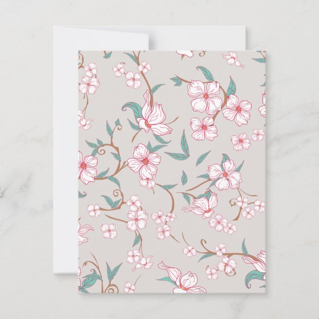 Creepy Flowers Pattern 6 Note Card (Front)