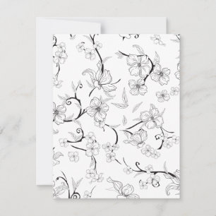 Creepy Flowers Pattern 7 Note Card