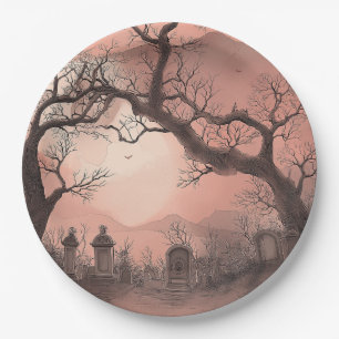 Creepy Forest Halloween Paper Plates