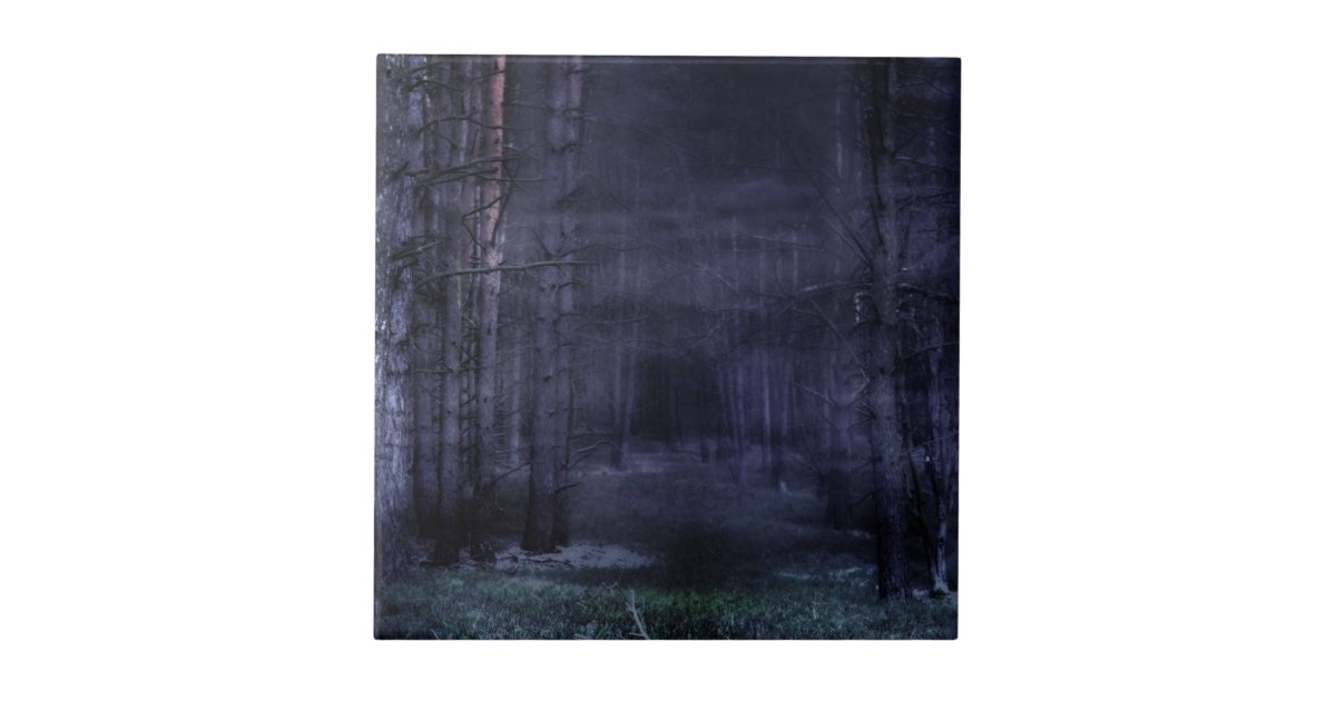 Creepy Forest Tile | Zazzle