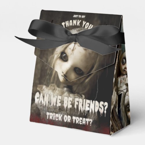 Creepy Friend Spooky Possessed Doll Halloween Favor Boxes