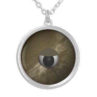 Creepy Furry Eyeball Necklace