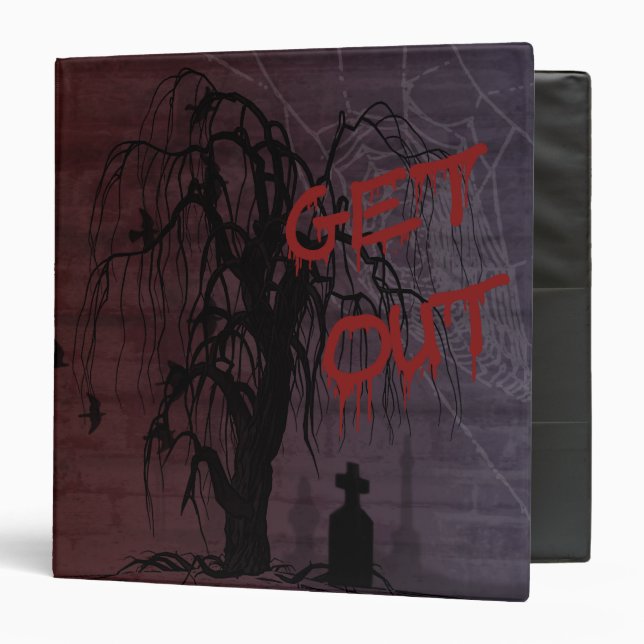 Creepy, Get Out Halloween Binder (Front/Inside)
