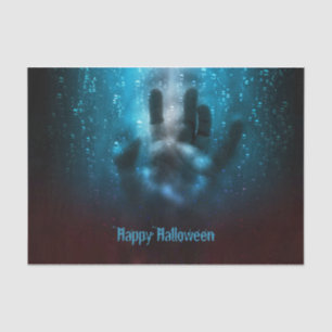 Creepy Ghost Black Blue Horror Evil Night Tissue Paper