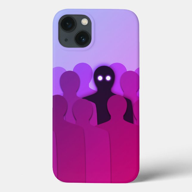 Creepy Ghost Horror Art Case-Mate iPhone Case (Back)