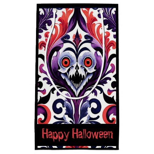 Creepy Ghoul Goth Halloween Horror Small Gift Bag