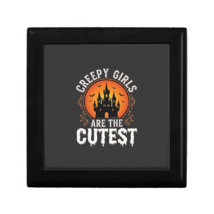 Creepy Girls Are The Cutest Gothic Halloween Desig Gift Box
