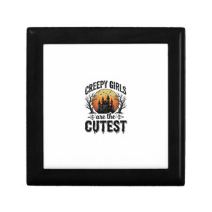 Creepy Girls Are The Cutest Halloween Vector Desig Gift Box