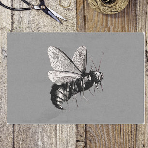 Creepy Gothic Bee Skull Wings Insect Tissue Paper