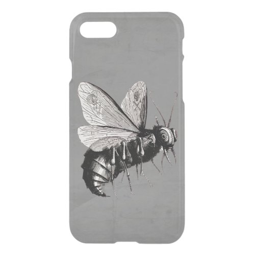 Creepy Gothic Bee Skull Wings Insect iPhone SE87 Case