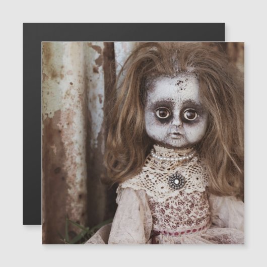 Creepy Gothic Porcelain Doll Victorian Goth (Front/Back)