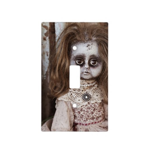 Creepy Gothic Porcelain Doll Victorian Goth Light Switch Cover