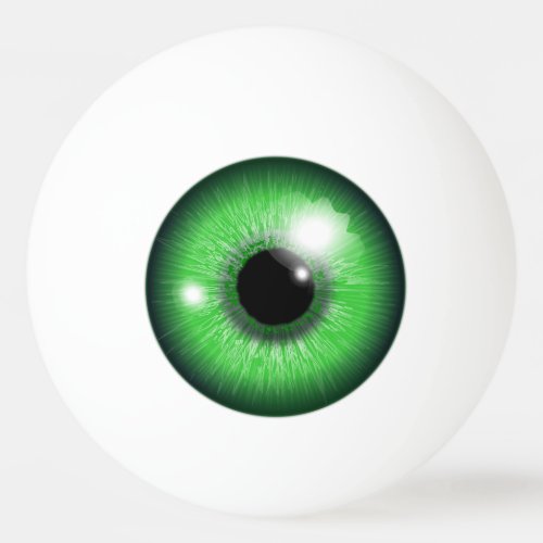 Creepy Green Eyeball Iris Funny Table Tennis Ball