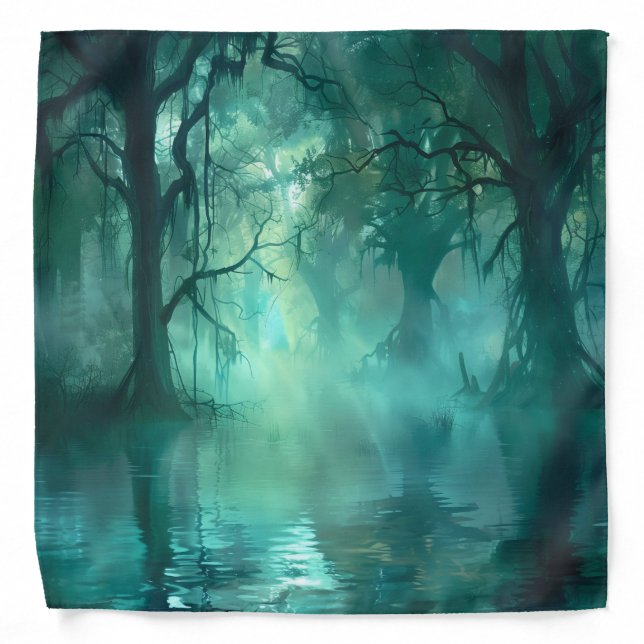 Creepy Green Swamp  Bandana (Front)
