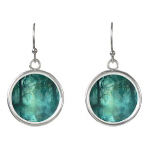 Creepy Green Swamp Earrings
