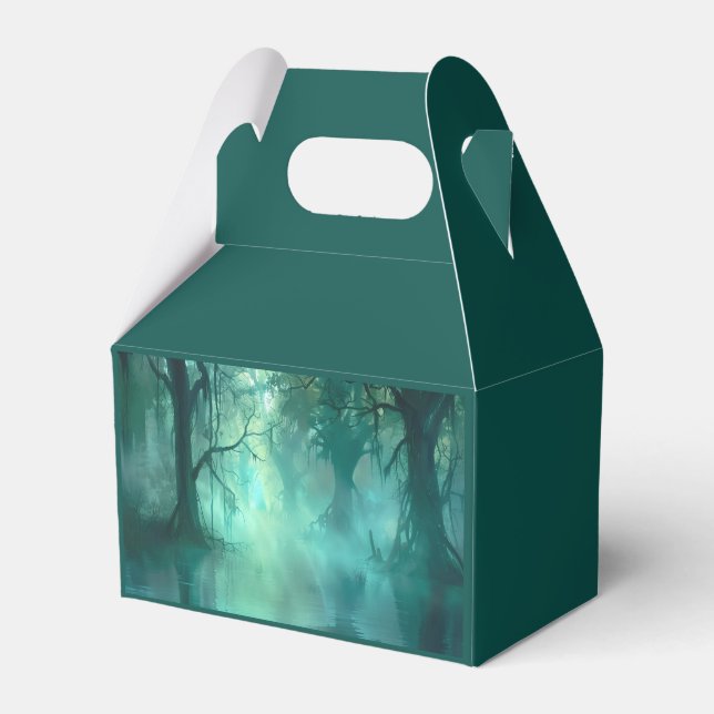 Creepy Green Swamp  Favor Boxes (Front Side)