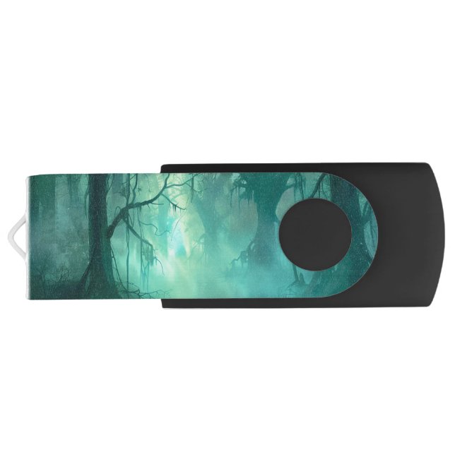 Creepy Green Swamp  Flash Drive (Back)