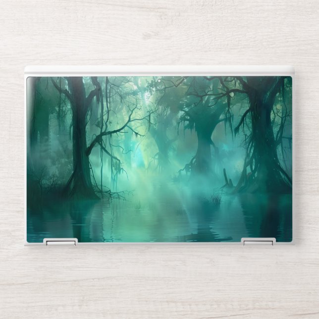 Creepy Green Swamp  HP Laptop Skin (Front)