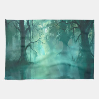 Creepy Green Swamp  Kitchen Towel