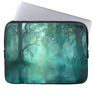 Creepy Green Swamp  Laptop Sleeve